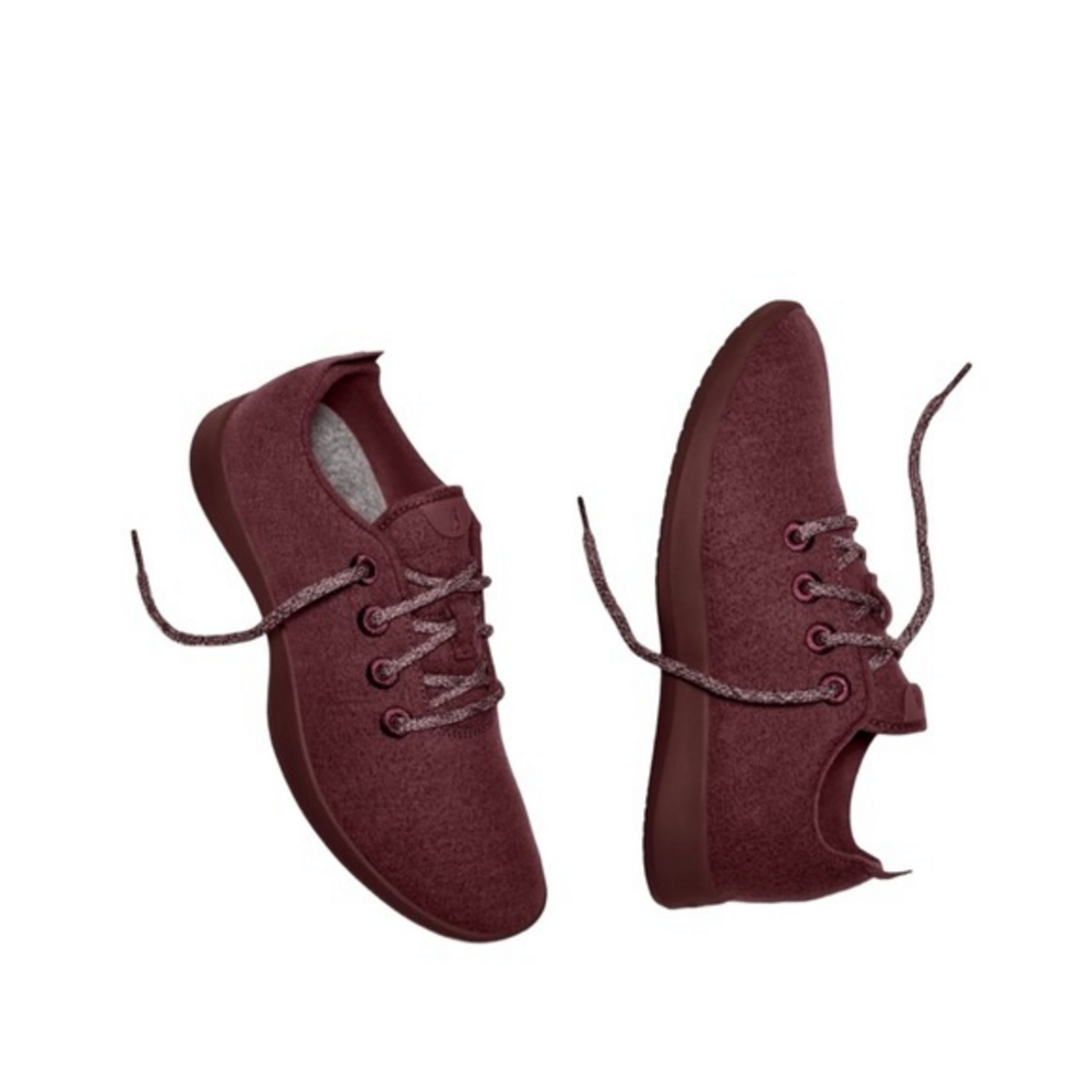 Allbirds Haze Burgundy Maroon Wool‎ Runners Sneakers